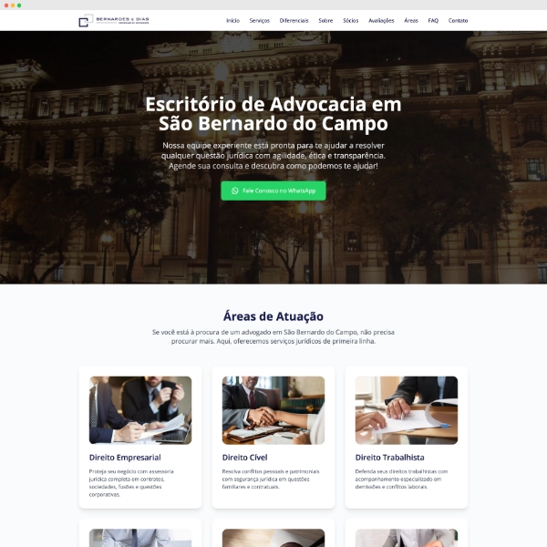 Site Bernardes e Dias Advogados