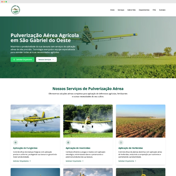 Site Campo Bom Aeroagrícola