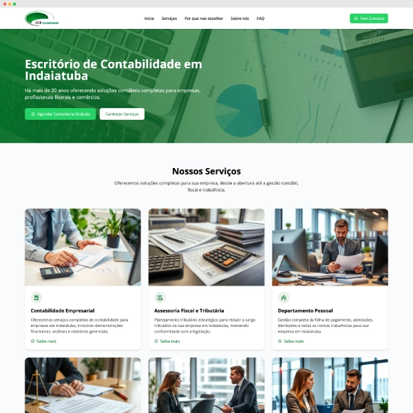 Site Lex Escritório Contábil